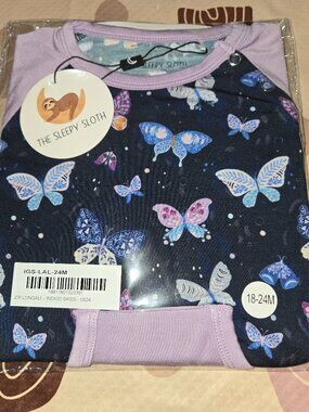 18/24m the sleepy sloth longall Indigo skies